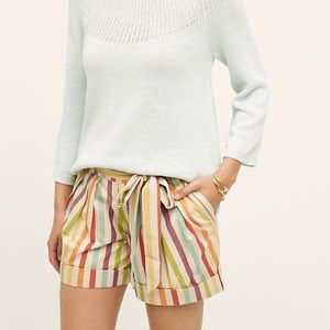 Eva Franco striped SOL shorts. Size 2. NWT.